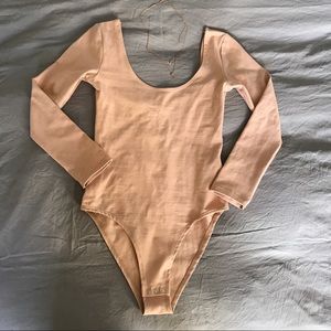 Gorgeous blush Topshop long sleeve bodysuit
